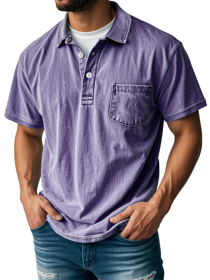 Polo elegante de manga corta