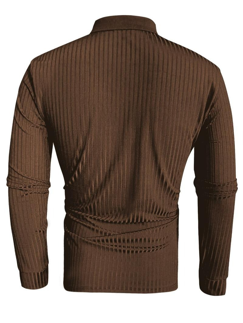 Polo de manga larga ceñido y elegante