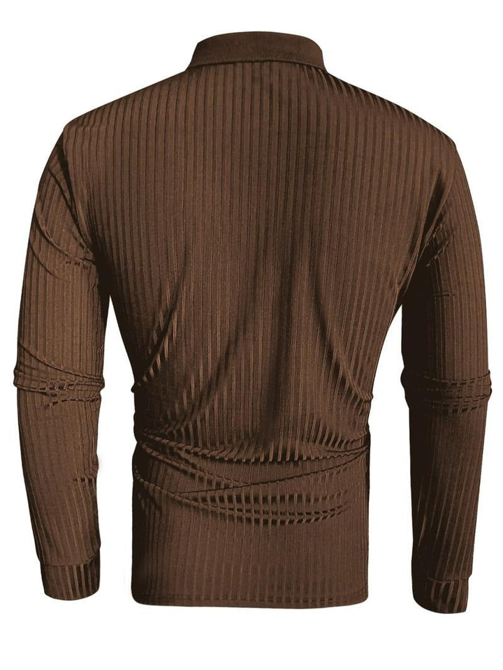Polo de manga larga ceñido y elegante
