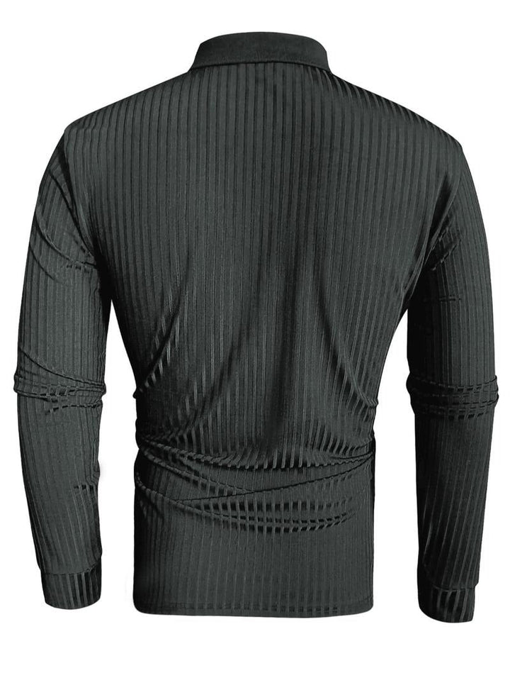 Polo de manga larga ceñido y elegante