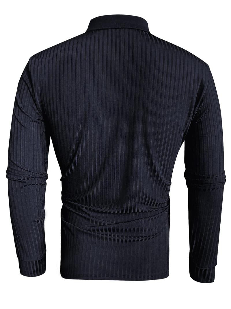 Polo de manga larga ceñido y elegante