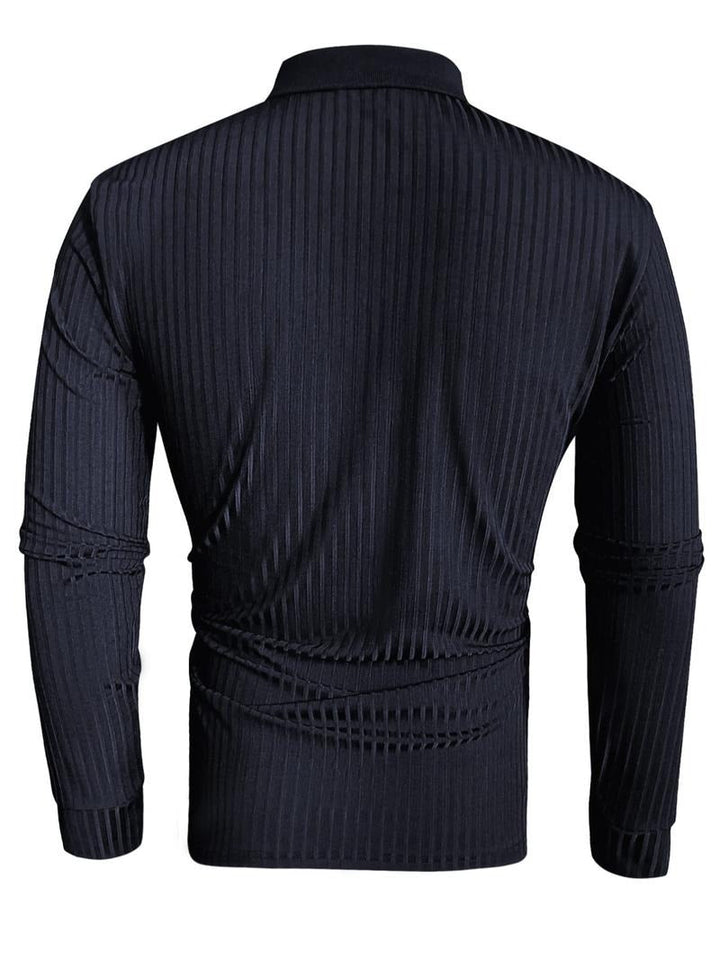 Polo de manga larga ceñido y elegante