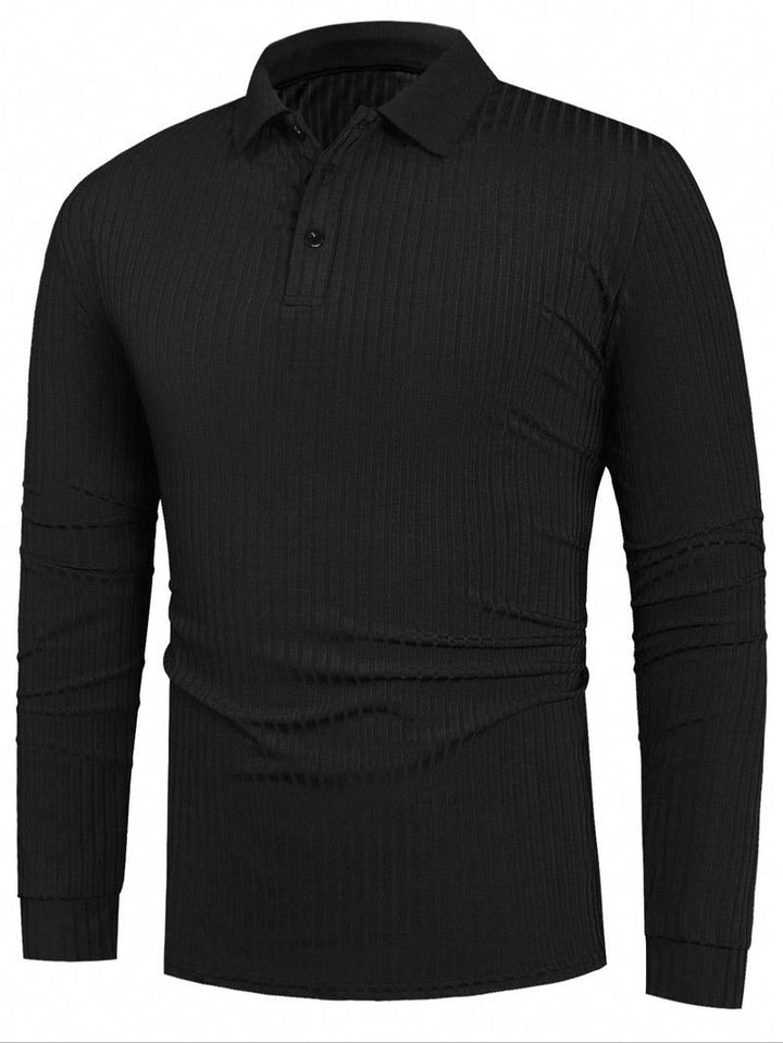 Polo de manga larga ceñido y elegante