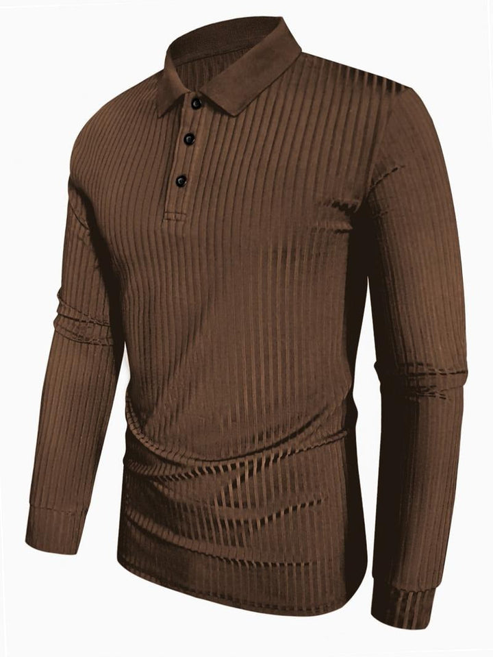 Polo de manga larga ceñido y elegante