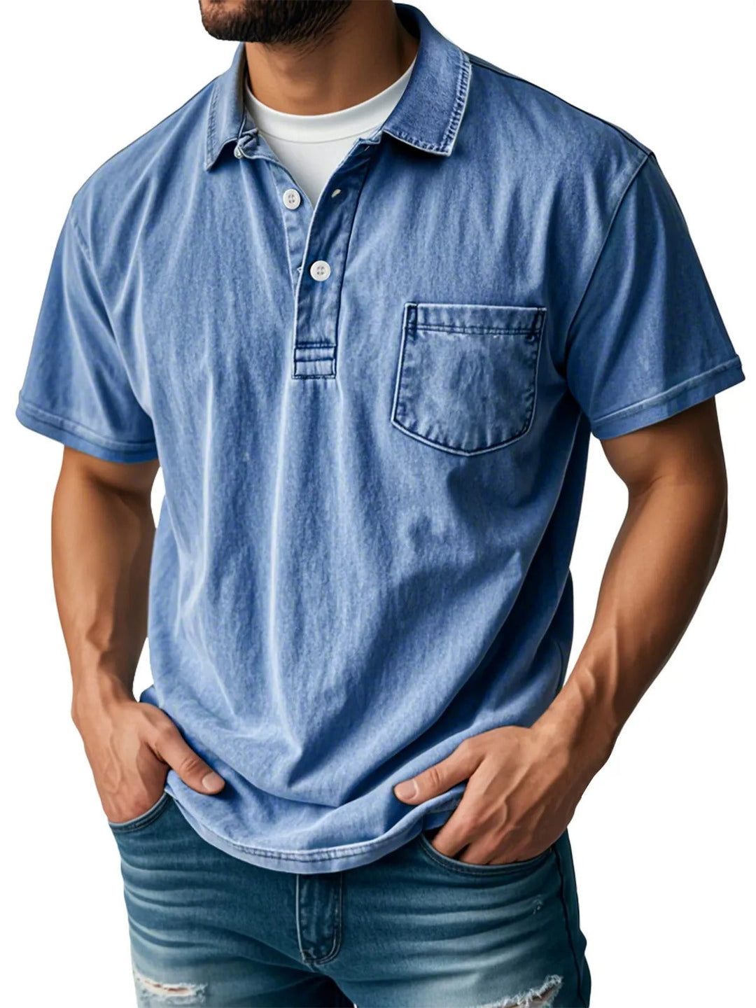 Polo elegante de manga corta