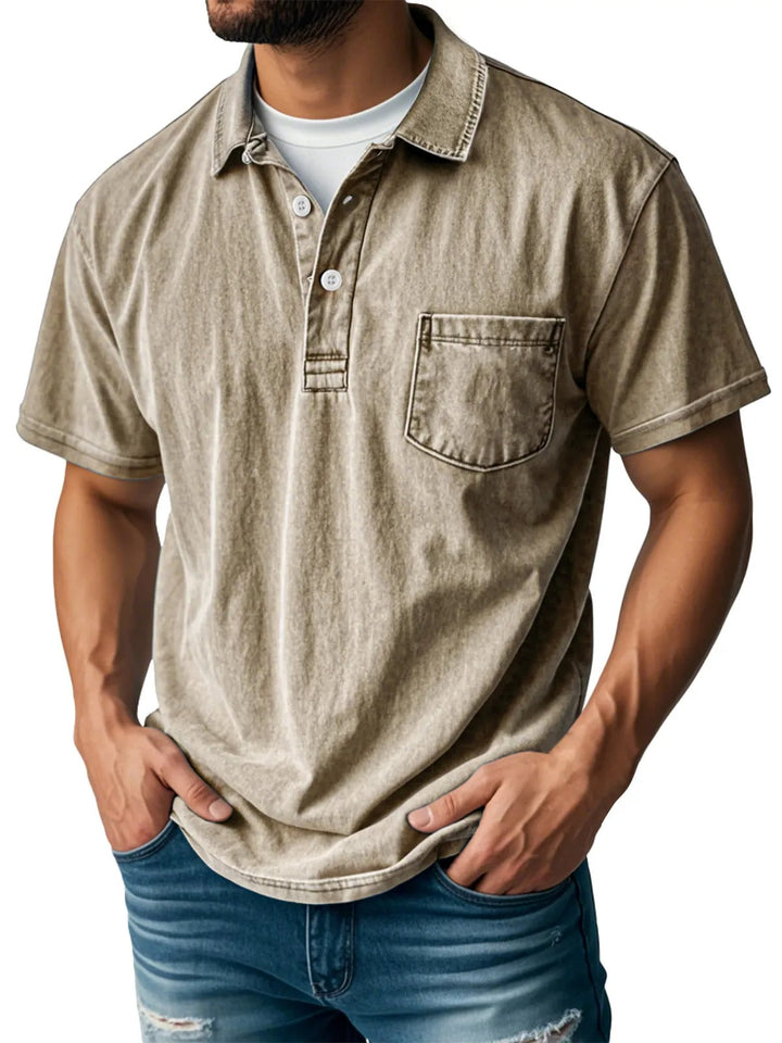 Polo elegante de manga corta