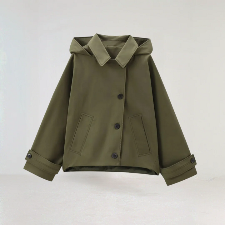 Women’s Casual Lightweight Waterproof Rain Jacket