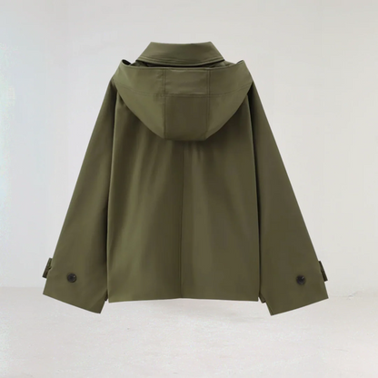 Chaqueta impermeable ligera informal para mujer