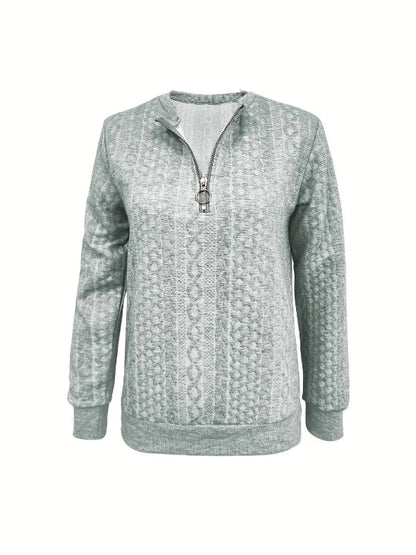 Women’s Elegant Spring Half-Zip Top