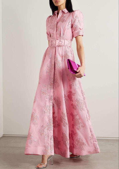 Dress with Short Puff Sleeves