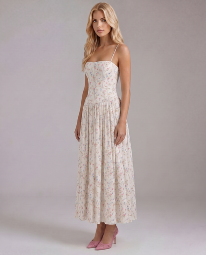 Cielle | Elegant Floral Midi Dress