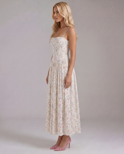 Cielle | Elegant Floral Midi Dress
