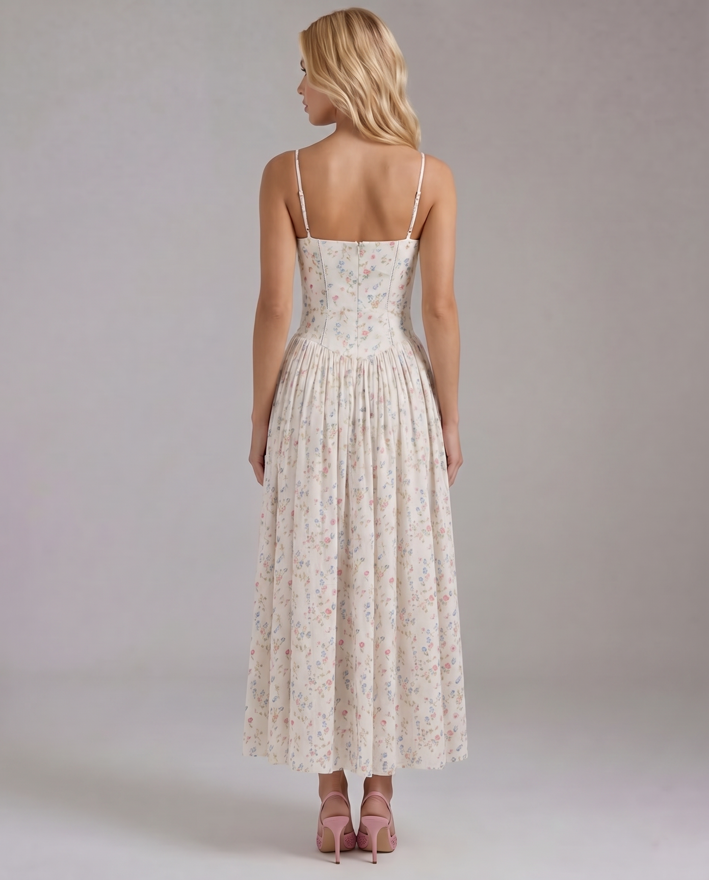 Cielle | Elegant Floral Midi Dress