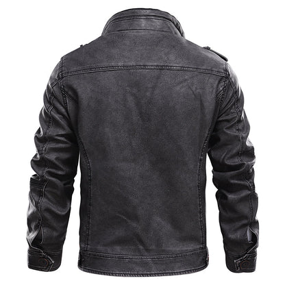 Vintage PU Leather Biker Jacket
