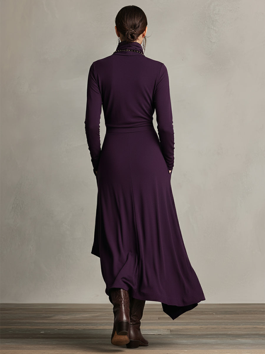 Elegant Draped Dress