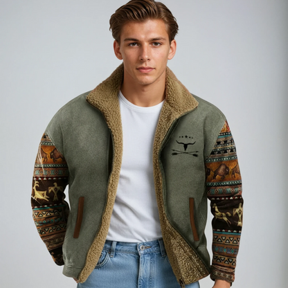 Men’s Trendy Cozy Tribal Winter Coat