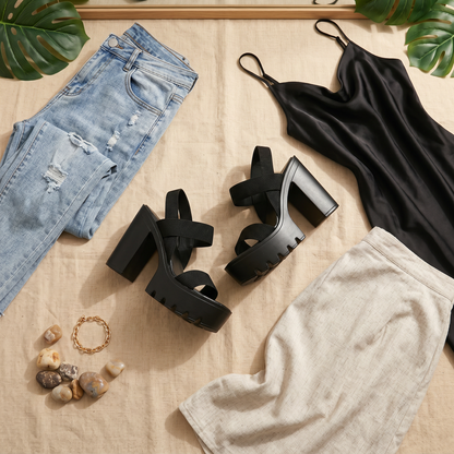 Veluna™ – Chunky Platform Heel Sandals