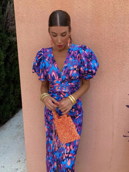 Colorful Midi Dress