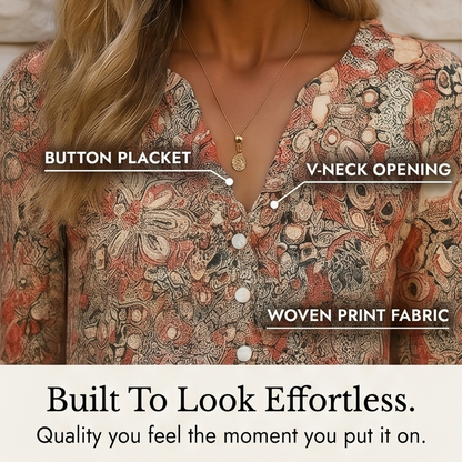 Lirenne™ – Flattering Floral Midi Dress with Pockets