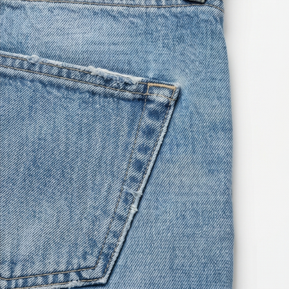 Lumière - High-Waisted Cropped Barrel Jeans