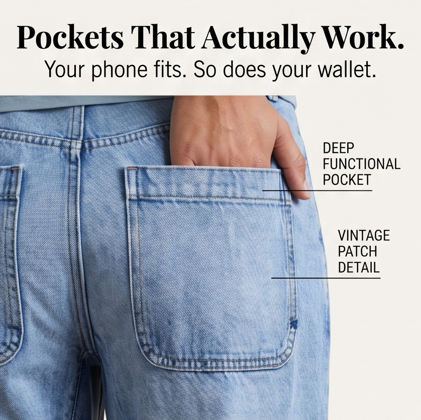 Lumière - High-Waisted Cropped Barrel Jeans
