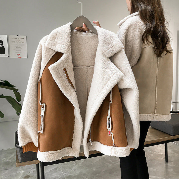 Women's Soft Faux Shearling Oversized Coat