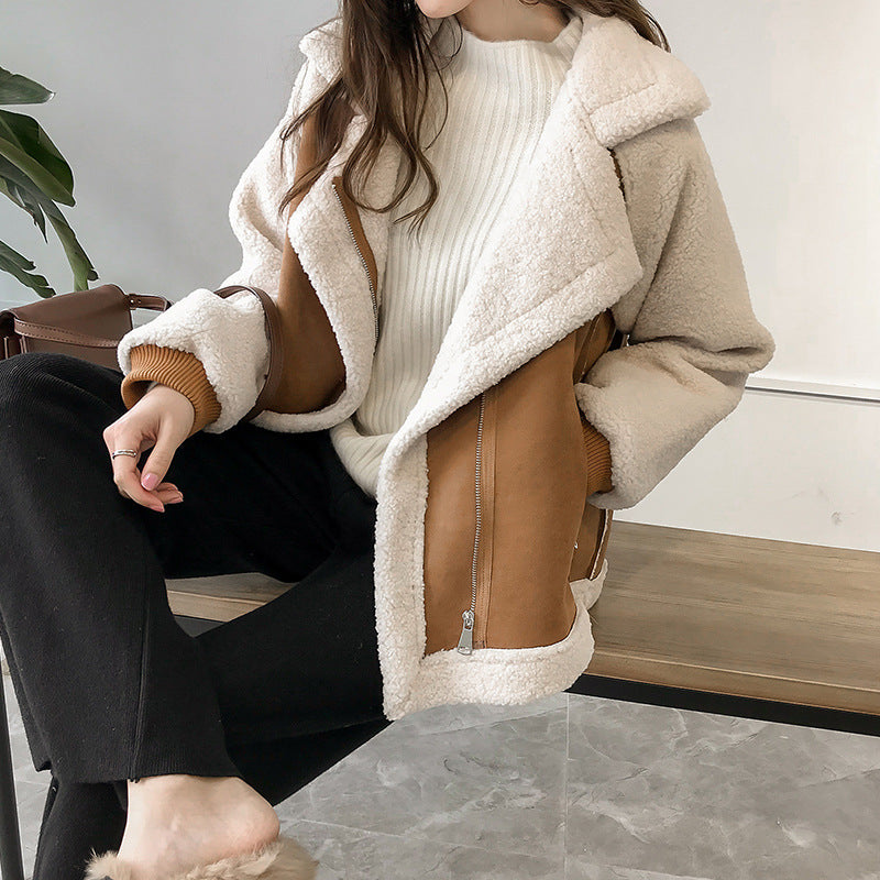 Women's Soft Faux Shearling Oversized Coat