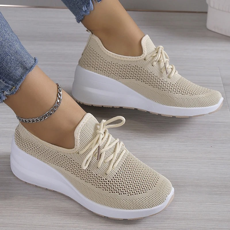 LuxeSpark Platform Walking Shoes
