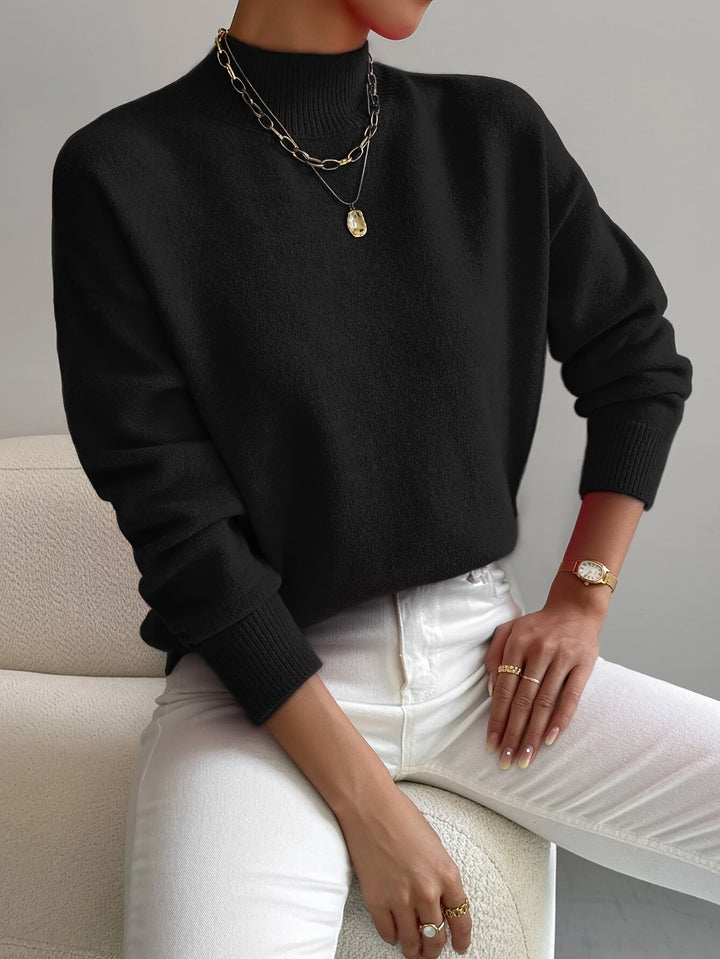 Women’s Spring Comfortable Mock Neck Sweater