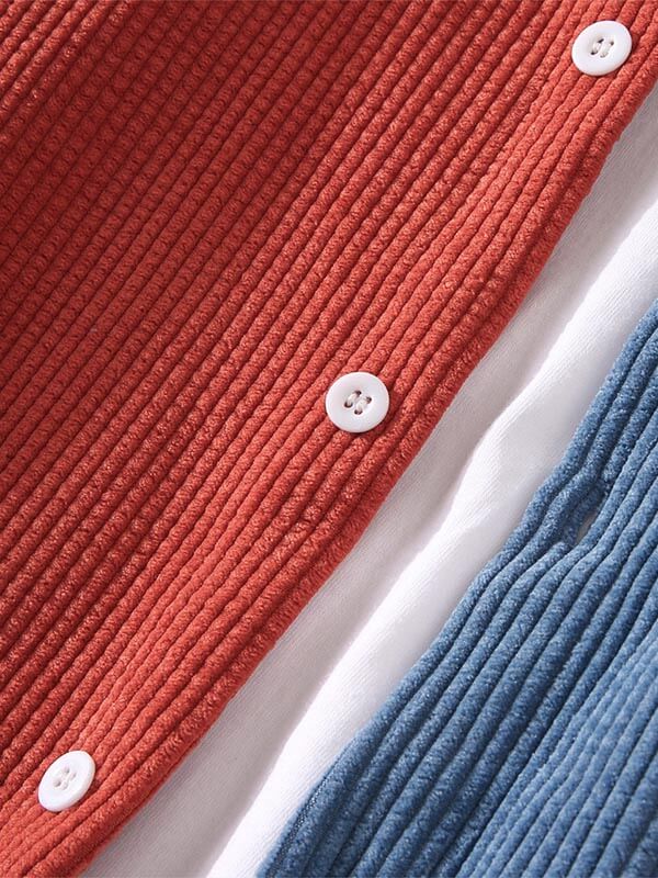 Men’s Color-Block Corduroy Shirt