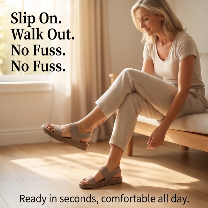 Mirelle™ – Stretch Strap Walking Sandals