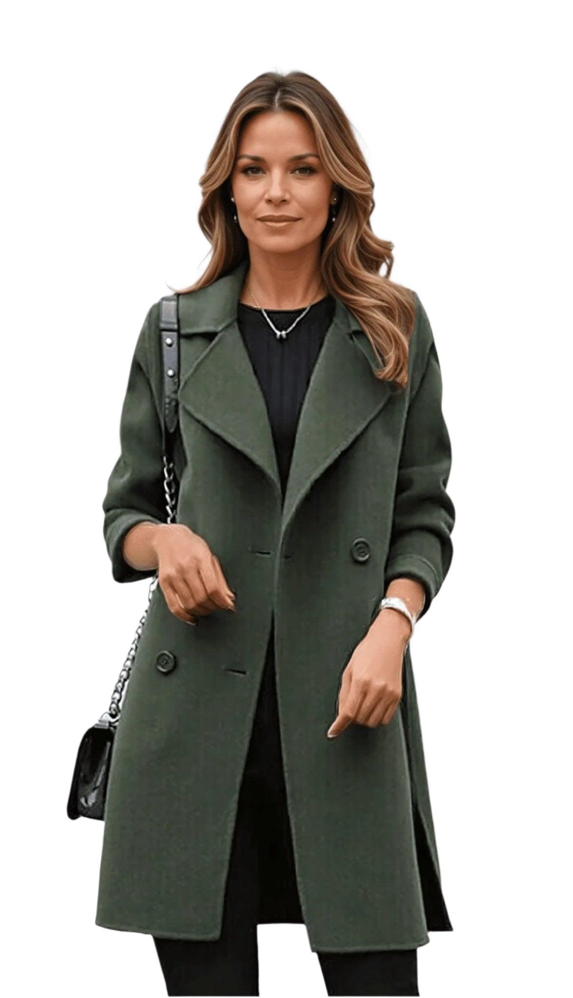 Women’s Long Double Breasted Winter Coat