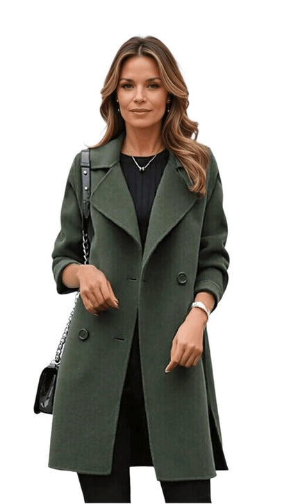 Women’s Long Double Breasted Winter Coat