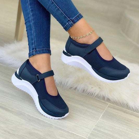 Zapatillas deportivas elásticas informales para mujer sin cordones