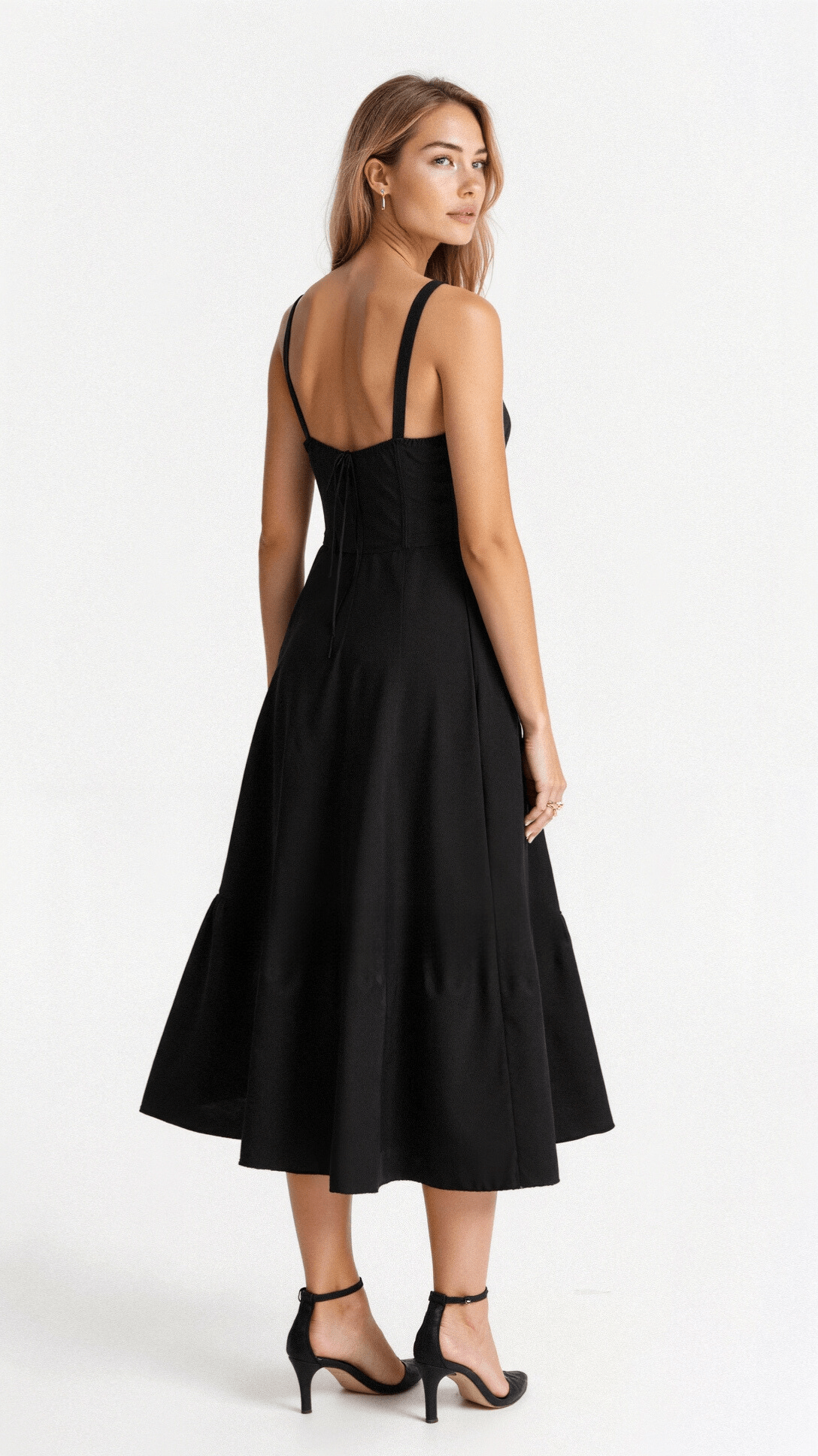 Floral Chic Corset Midi Dress