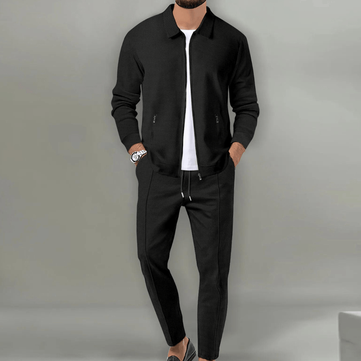 Men’s Casual Tracksuit with Zip Up Jacket