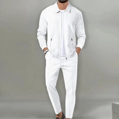 Chándal informal de hombre con chaqueta con cremallera