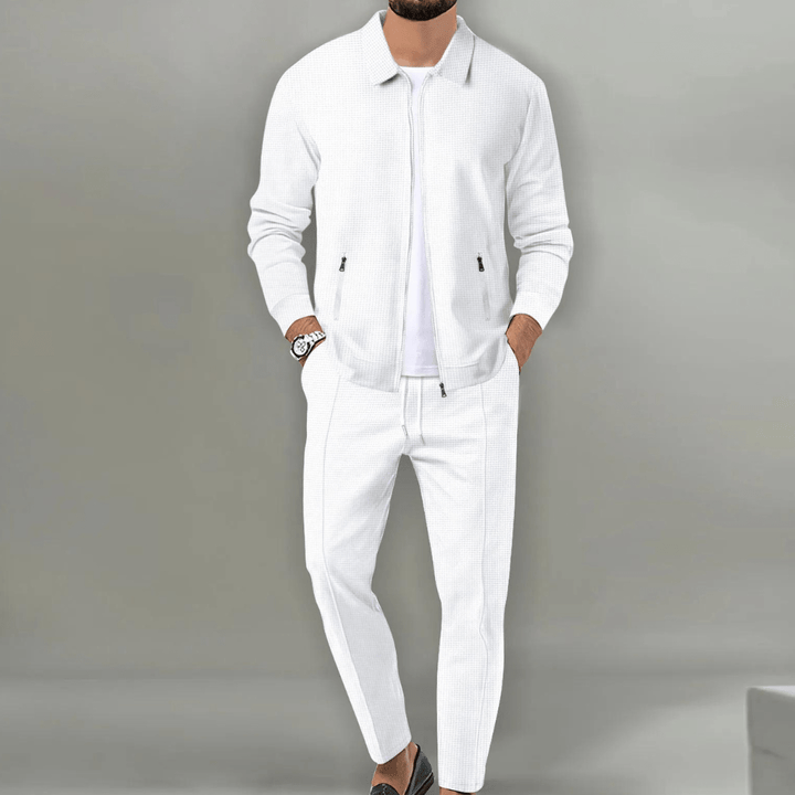 Men’s Casual Tracksuit with Zip Up Jacket