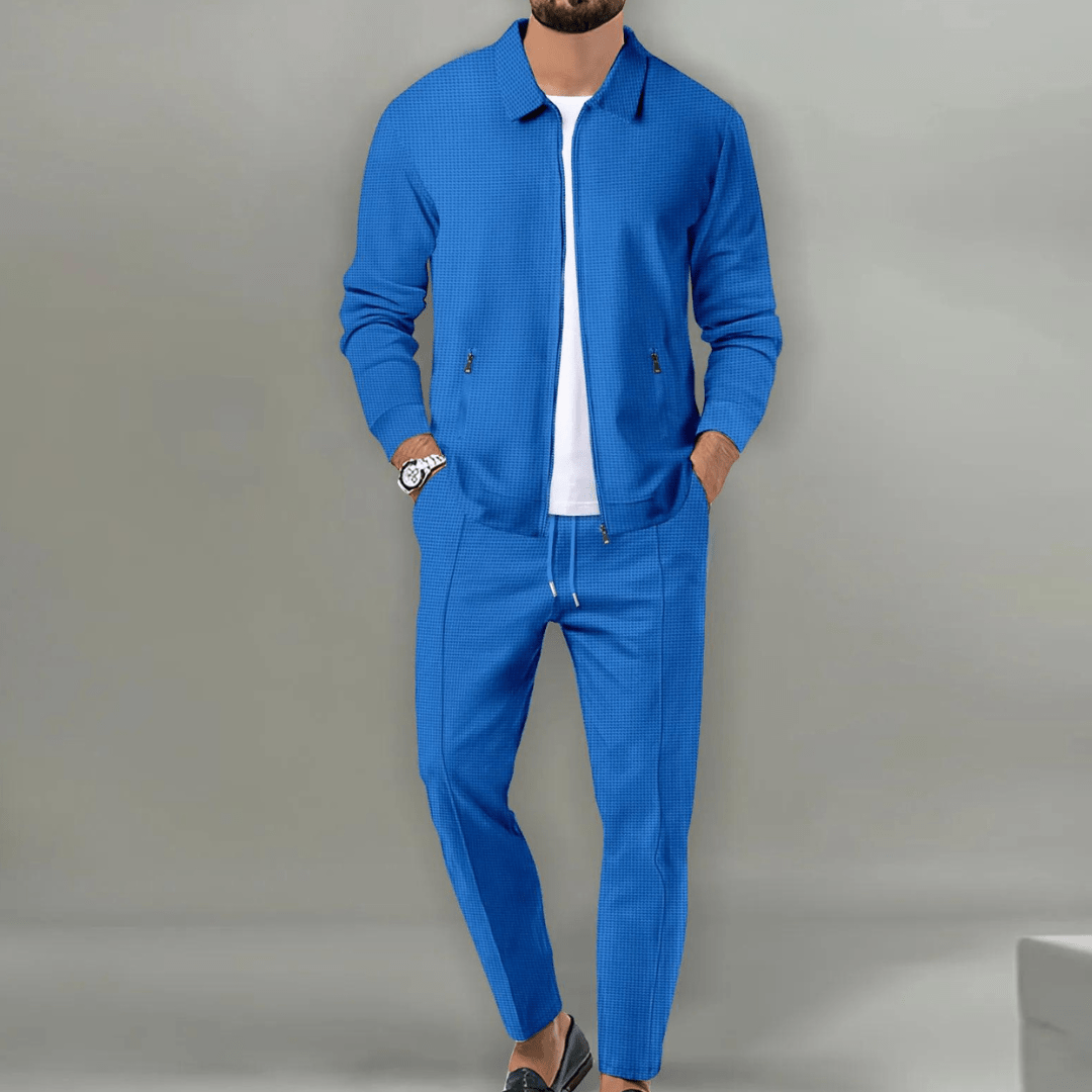 Men’s Casual Tracksuit with Zip Up Jacket