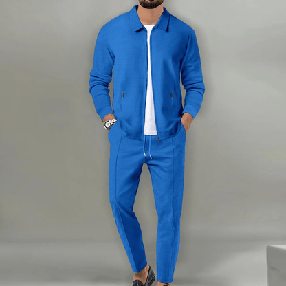Chándal informal de hombre con chaqueta con cremallera