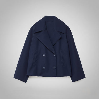 Classic Double Button Short Jacket for Women