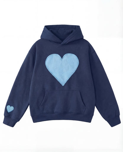 Oversized Heart Design Pullover