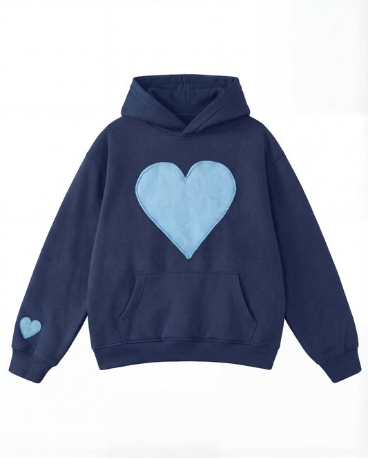 Oversized Heart Design Pullover