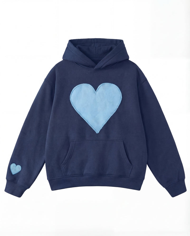 Oversized Heart Design Pullover