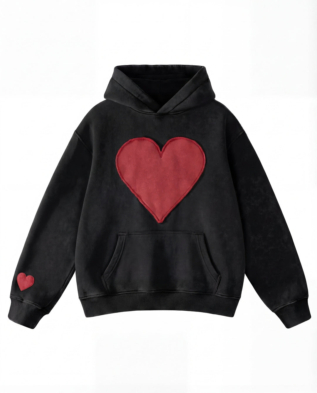 Oversized Heart Design Pullover