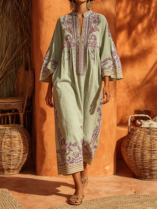 Celestina | Bohemian dress with embroidery