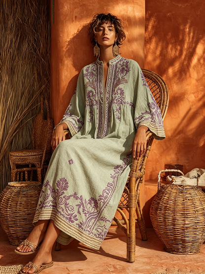 Celestina | Bohemian dress with embroidery