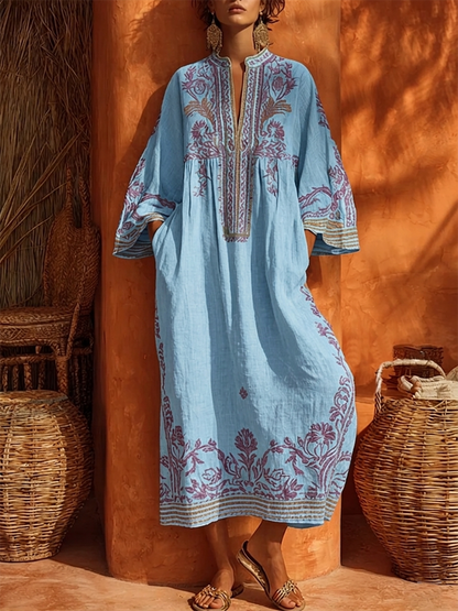 Celestina | Bohemian dress with embroidery