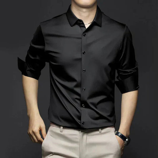 Men’s Spring Stretch Slim Dress Shirt