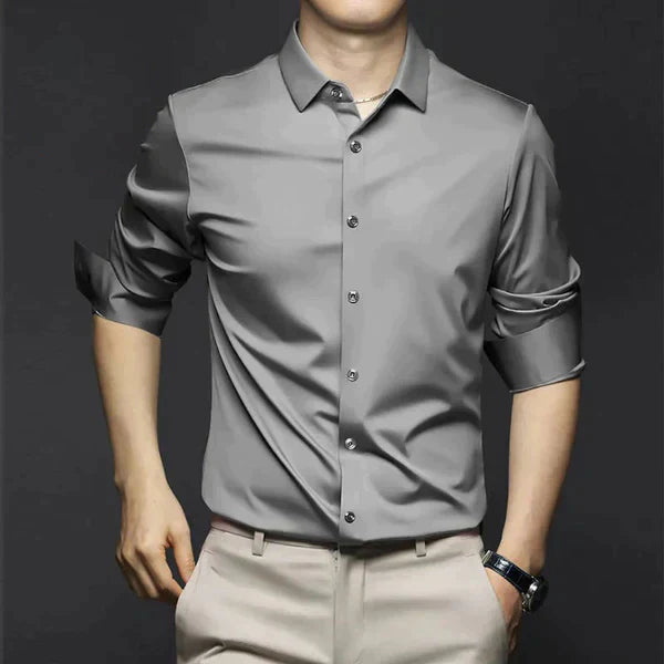 Men’s Spring Stretch Slim Dress Shirt